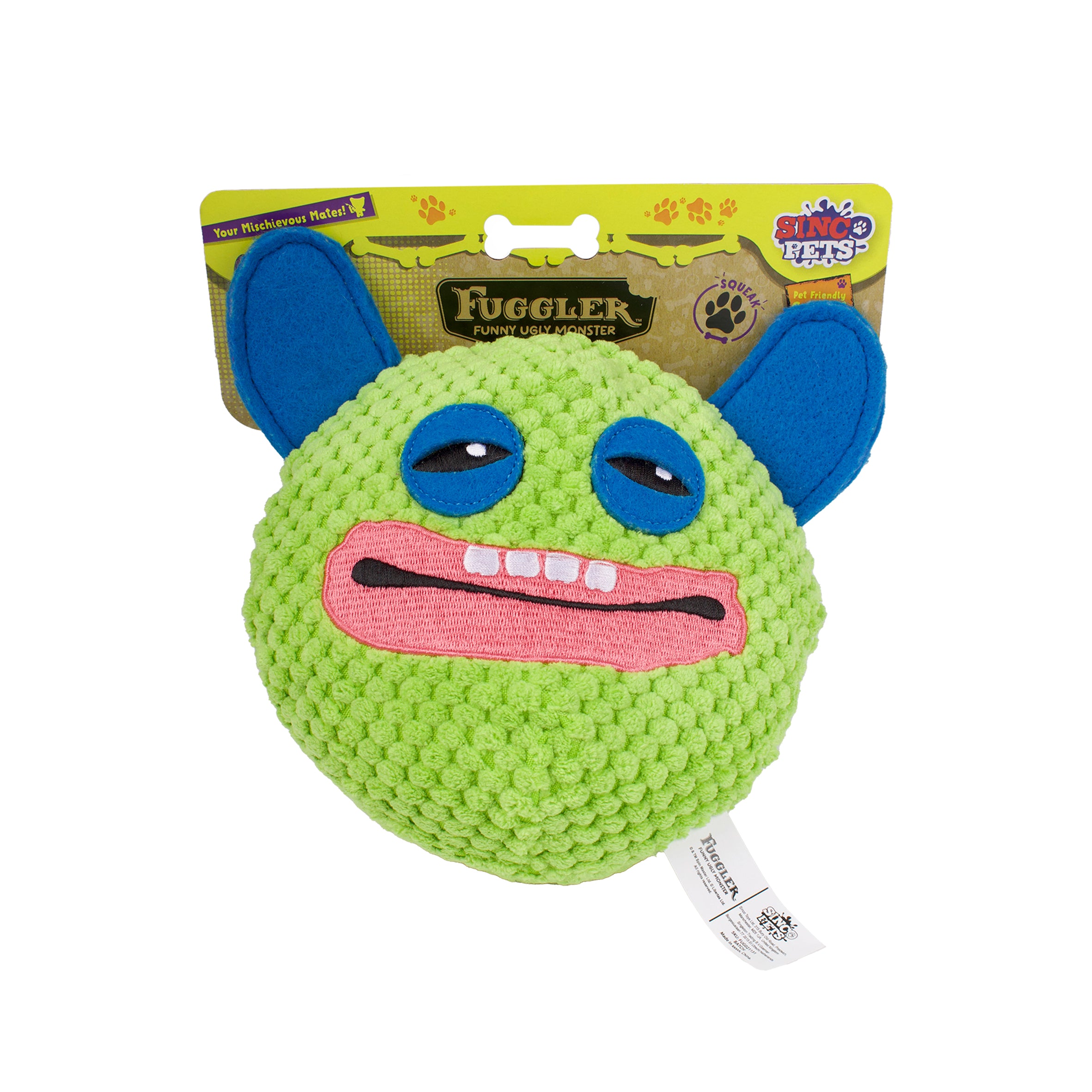 Fuggler Squeaky Ball Dog Toy