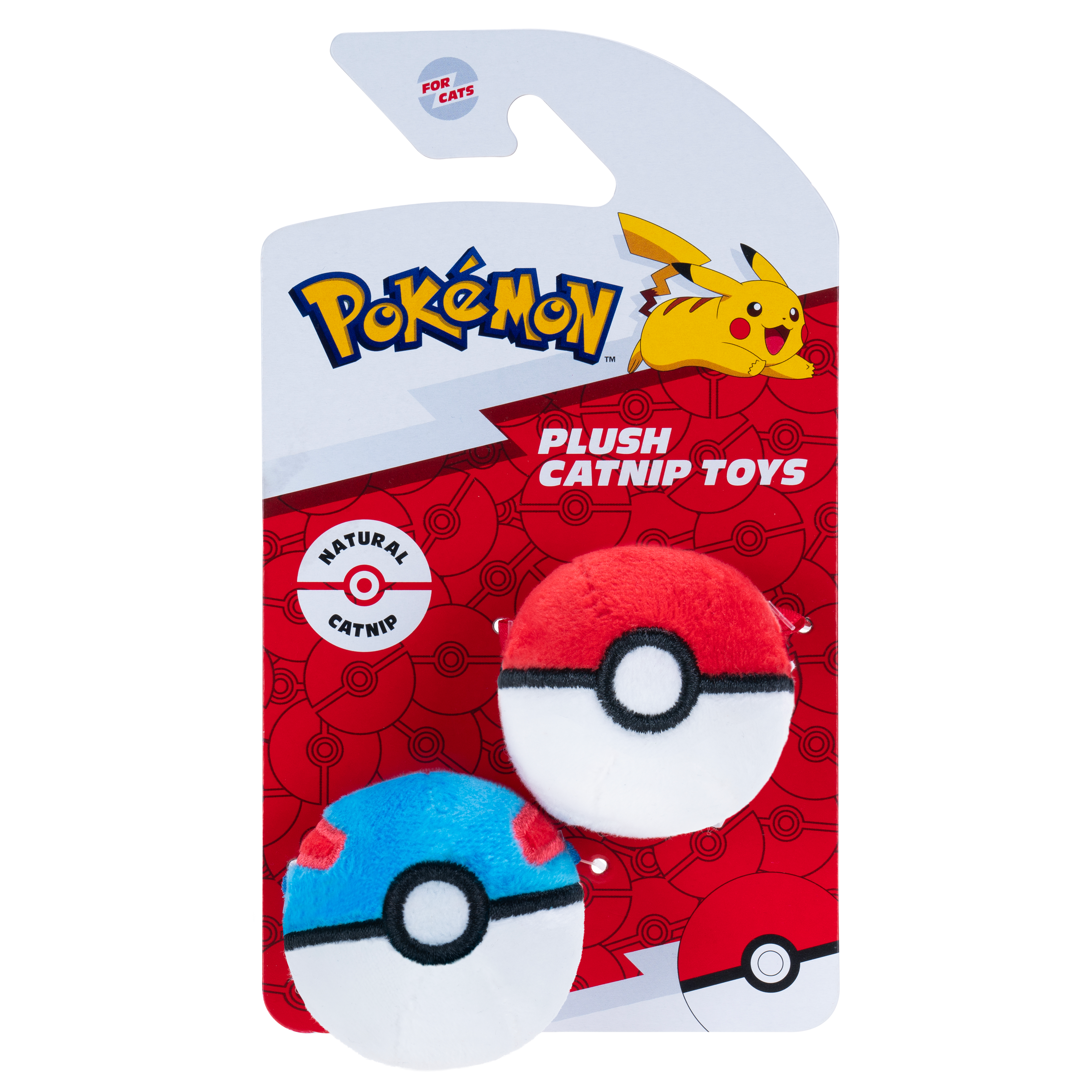 Pokemon Poke Ball Plush 2-Pack - 2-inch Plush Balls with Catnip