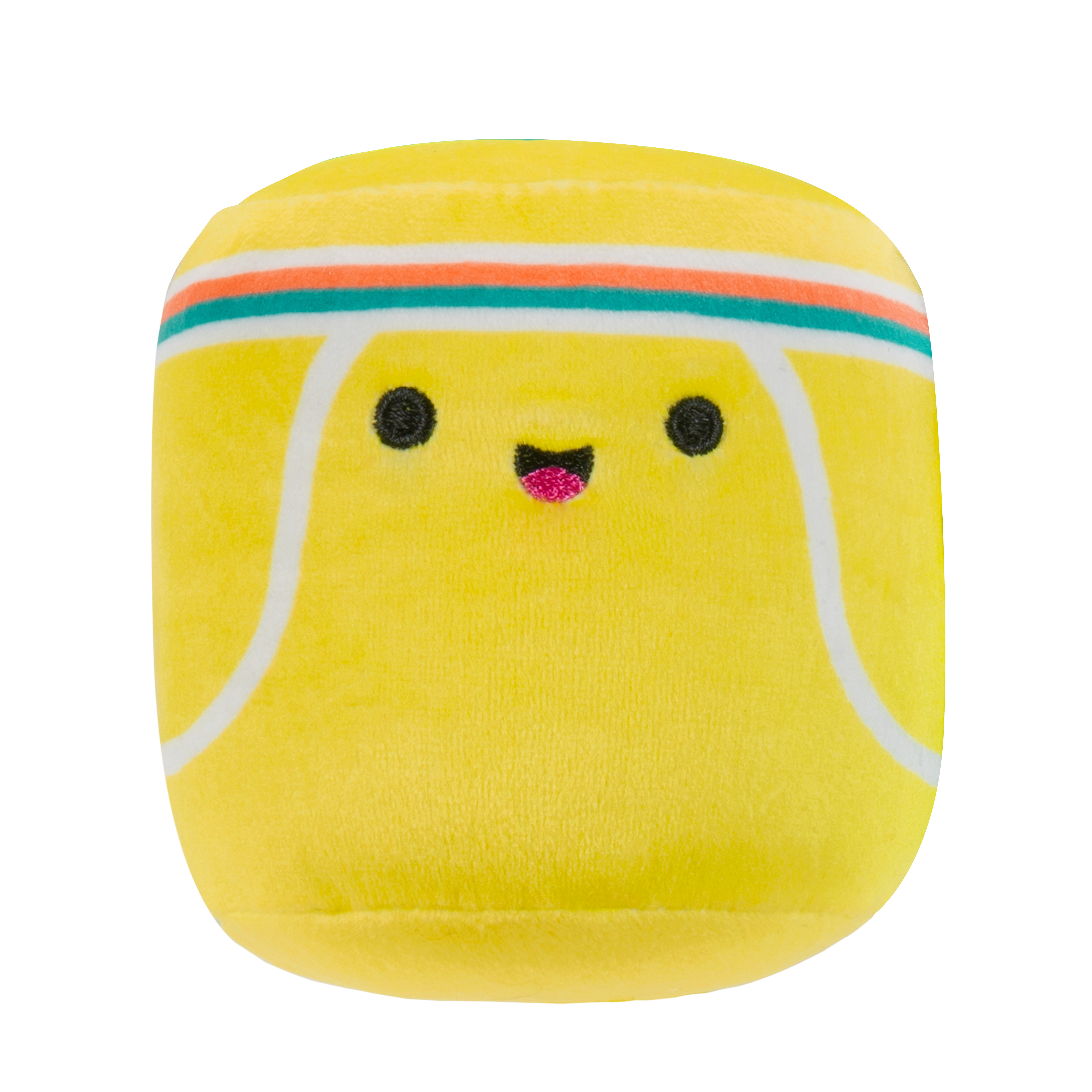 Chew Mees by Original Squishmallows 3.5-Inch Hasina Tennis Ball + Howie Soccer Ball Pet Toy 2-Pack
