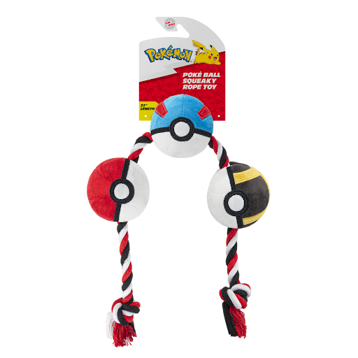 Pokemon Poke Ball Rope Toy