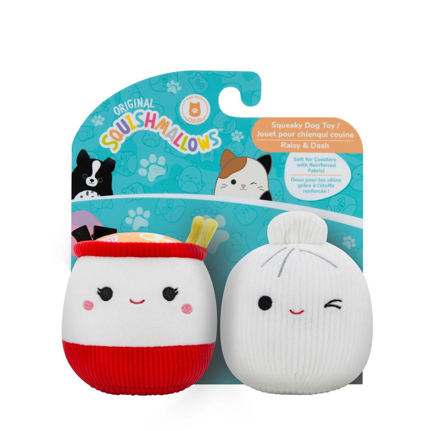 2 Pack Squeaky Plush Dog Toy - Soups – Raisy & Dash